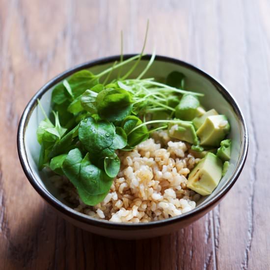 Rice + Avo + Greens