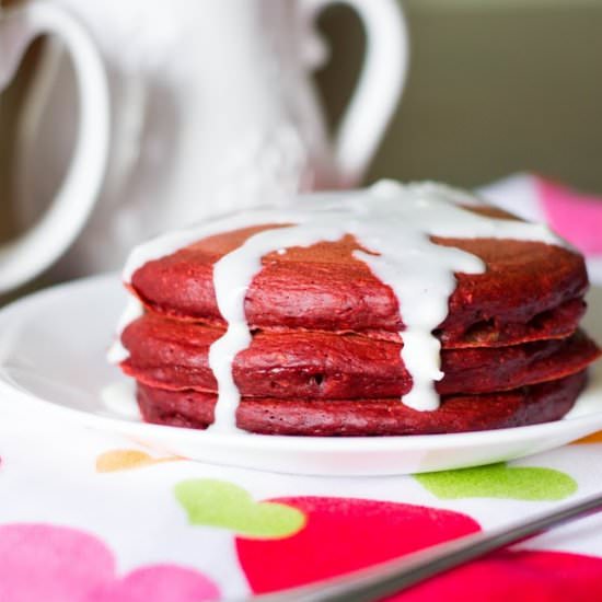 Red Velvet Pancakes