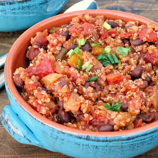 Black Bean Quinoa Chili