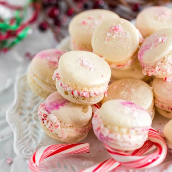 Peppermint Macarons