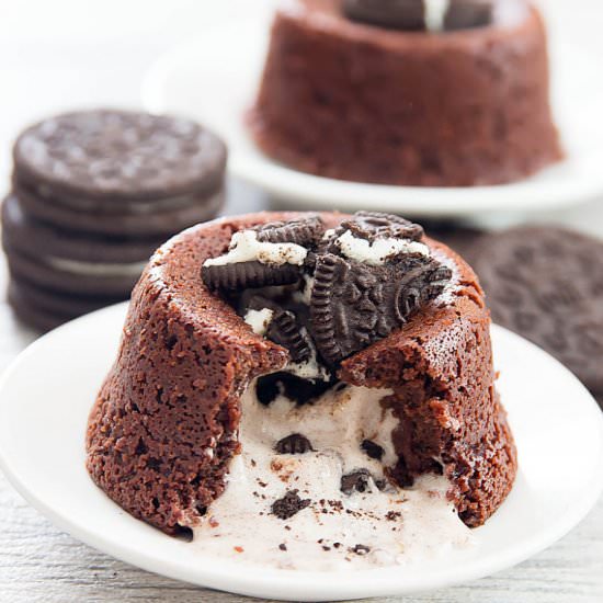 Oreo Lava Cakes