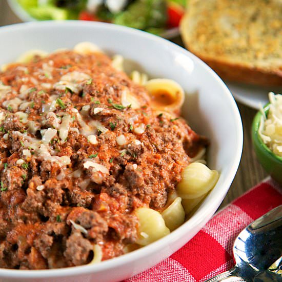 Weeknight Bolognese