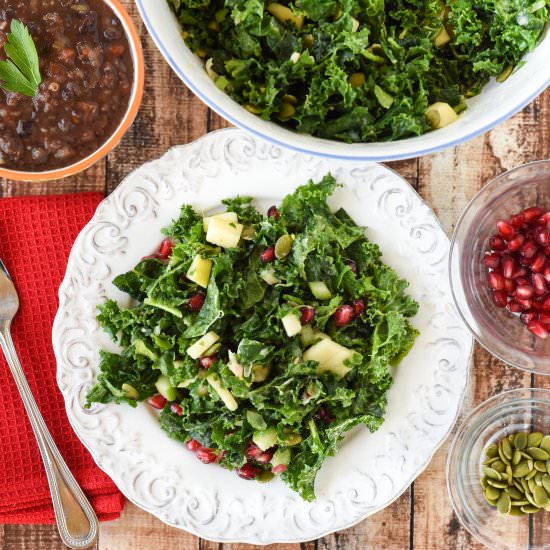 Winter Massaged Kale Salad