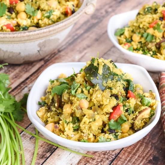 Indian Cauliflower Rice Bowl