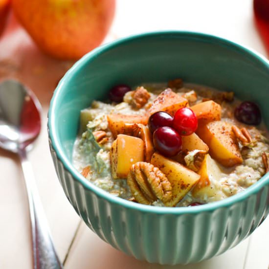 Cranberry-Apple Pie Overnight Oats