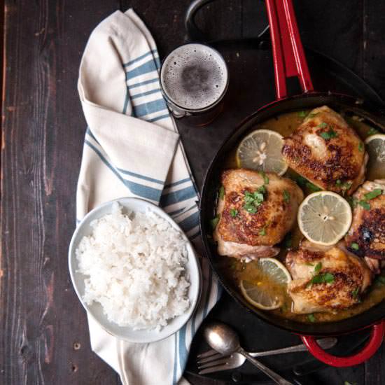 Lemon Garlic Skillet Chicken
