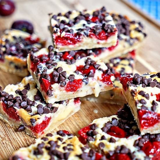 White Chocolate Cherry Shortbread