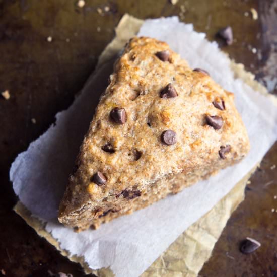 Chocolate Chip Banana Bread Scones
