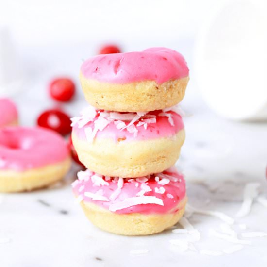 Cranberry & Coconut Mini Donuts