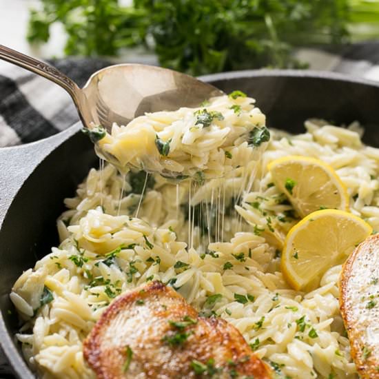 Chicken, Spinach &  Artichoke Pasta