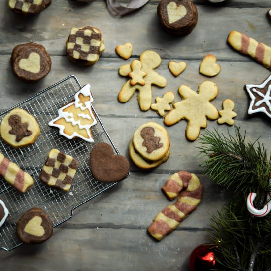 Chocolate & Vanilla Sugar Cookies