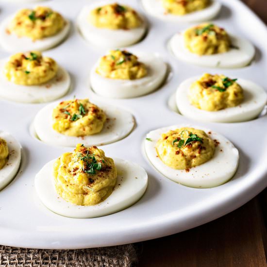 Crunchy Deviled Eggs
