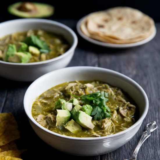 Slow Cooker Chicken Chile Verde