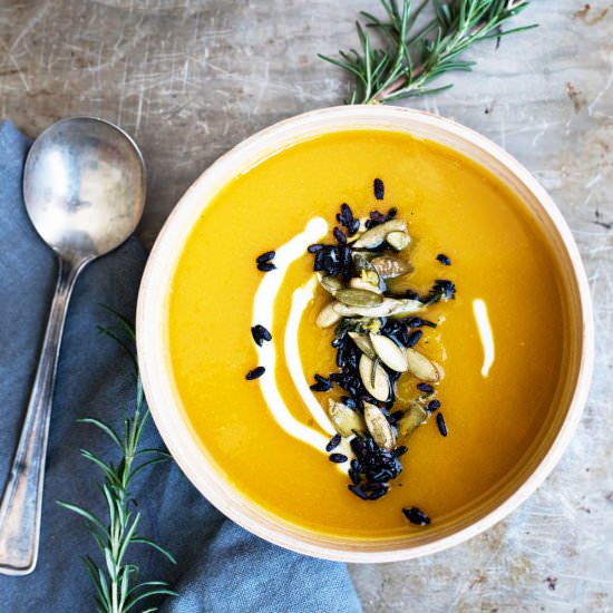 Butternut Squash Soup & Wild Rice