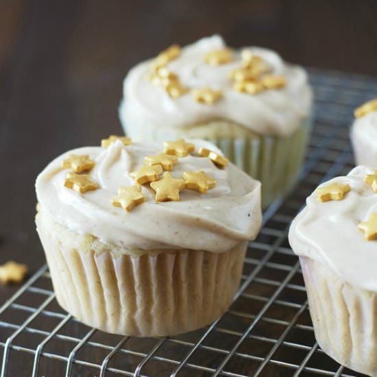 Gluten Free Eggnong Cupcakes