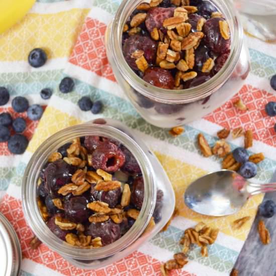 Banana Berry Overnight Oats