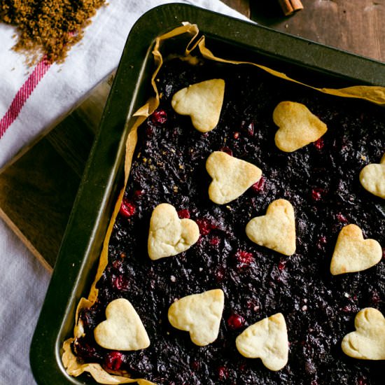 Mulled Cranberry Pie Bars