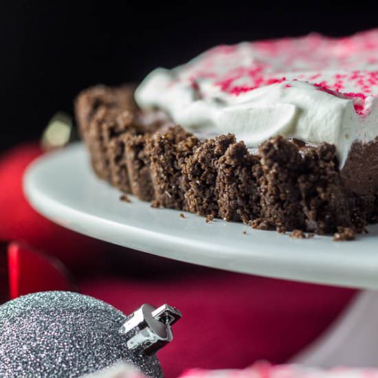 Candy Cane Chocolate Tart