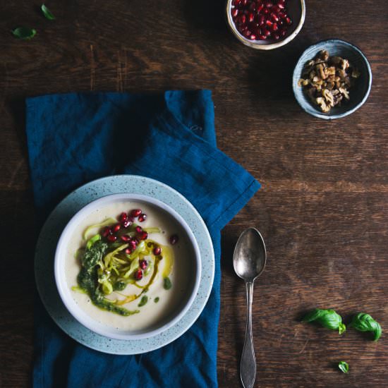 Roasted Parsnip & Butter Bean Soup