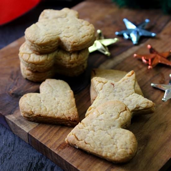 Peanut Butter Shortbread Cookies