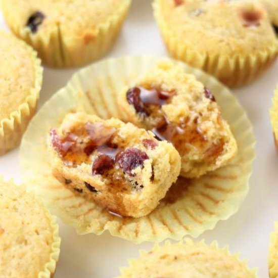 Maple Bacon Cranberry Cornbread