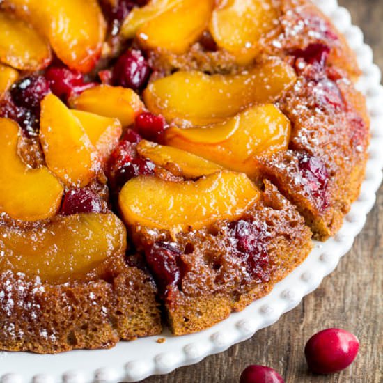 Apple Cranberry Upside Down Cake