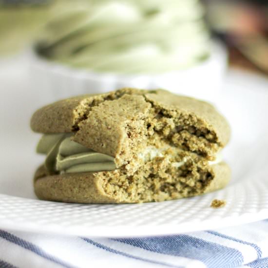 Healthy Matcha Sugar Cookies
