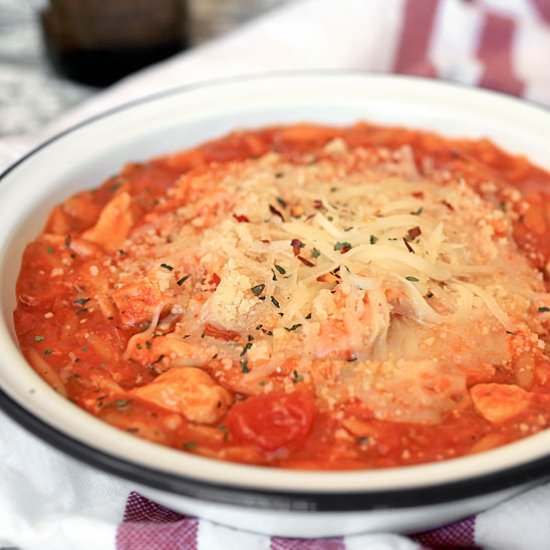 Chicken Parmesan soup