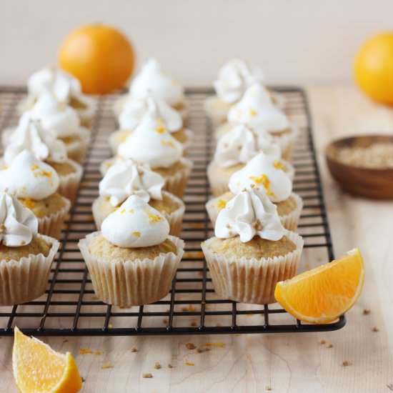 Squash and Clementine Cupcakes