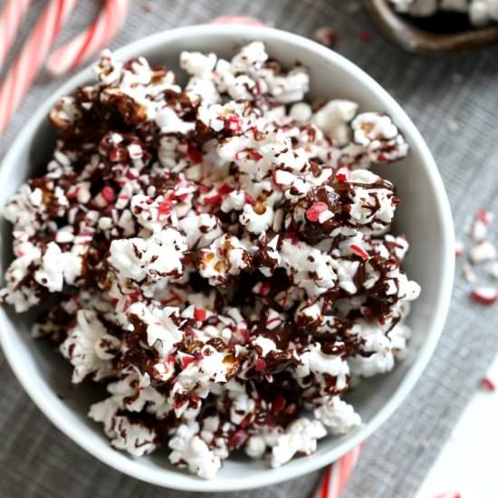 Chocolate Peppermint Popcorn