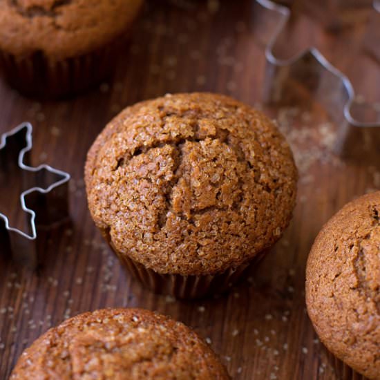 Spiced Gingerbread Muffins