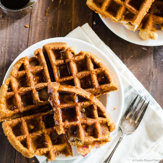 Apple Bread Waffles