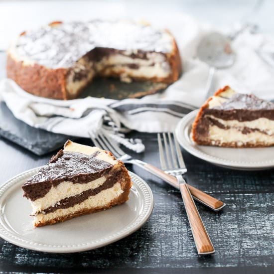 Vanilla Chocolate Cheesecake