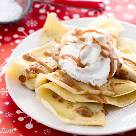 Caramel Cookie Butter Crepes