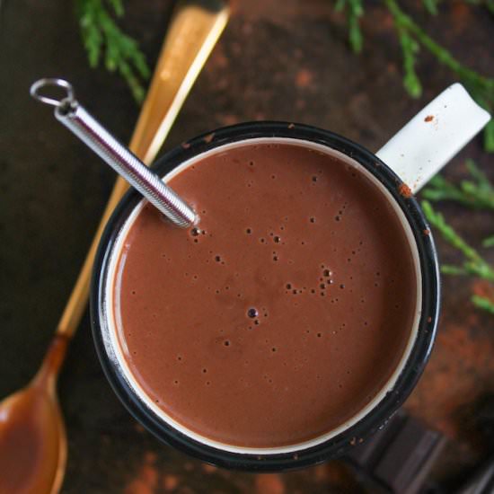 Coconut Milk Peppermint Hot Chocolate