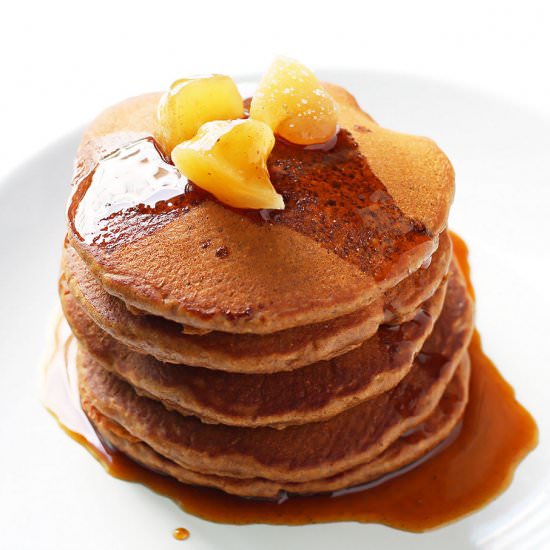Whole Wheat Gingerbread Pancakes