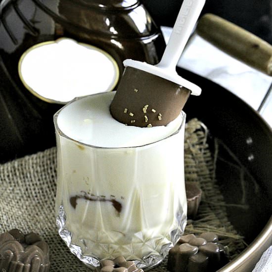Eggnog Rum Cocktail Fudgy Popsicles