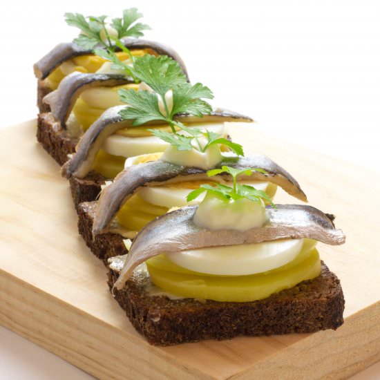 Marinated Fish Canapes
