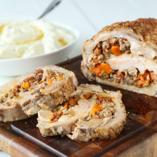 Pork Loin with Pumpkin & Sausage