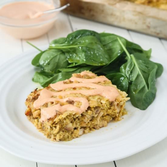 Cheesy Chicken Keto Casserole