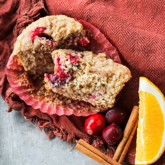 Cranberry Orange Muffins (Vegan)