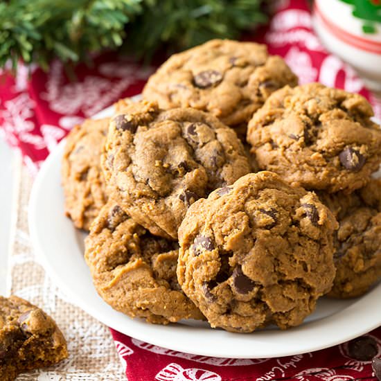 Gingerbread Chocolate Chip Cookies