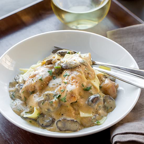 Creamy Chicken Stroganoff