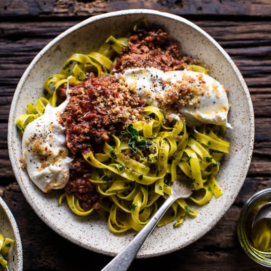 Chorizo Bolognese Pasta