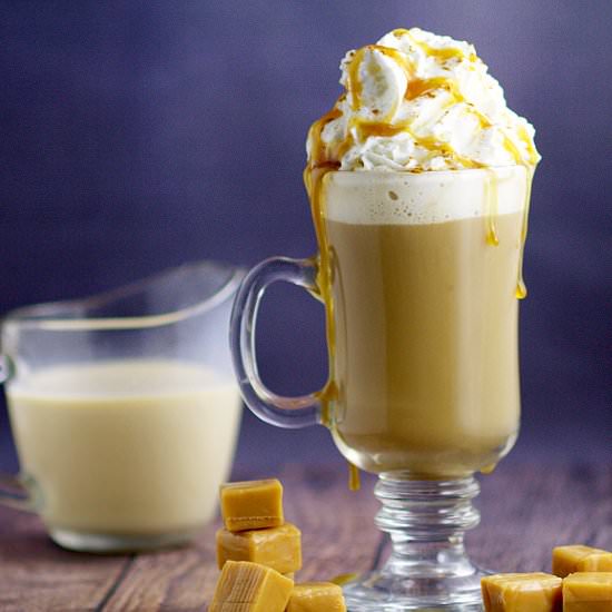 Homemade Caramel Coffee Creamer