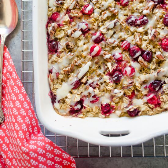 Cranberry Orange Baked Oatmeal