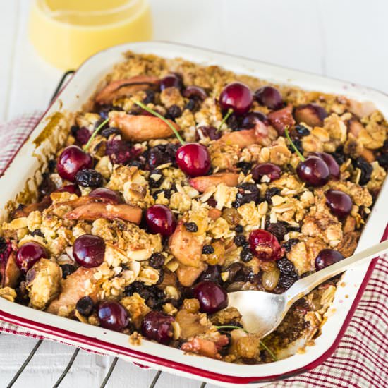 Boozy Festive Frangipane Pudding