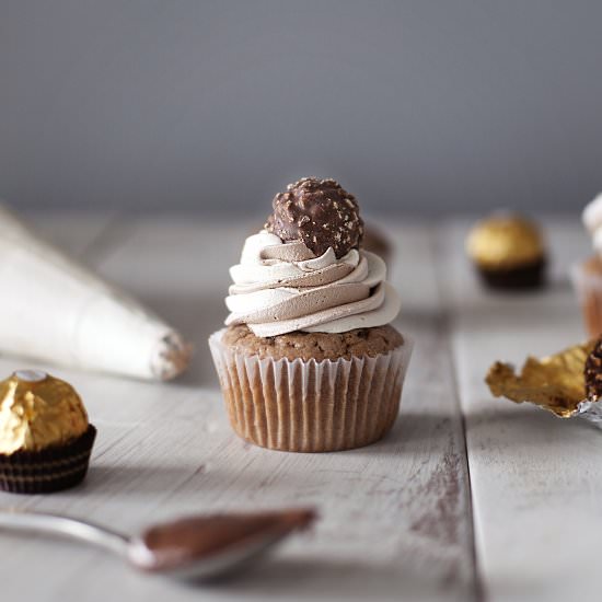 FERRERO CHOCOLATE CUPCAKES