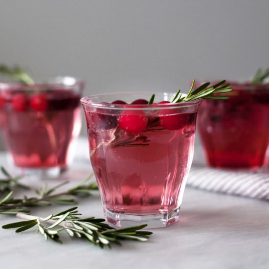 CRANBERRY ROSEMARY SPRITZER