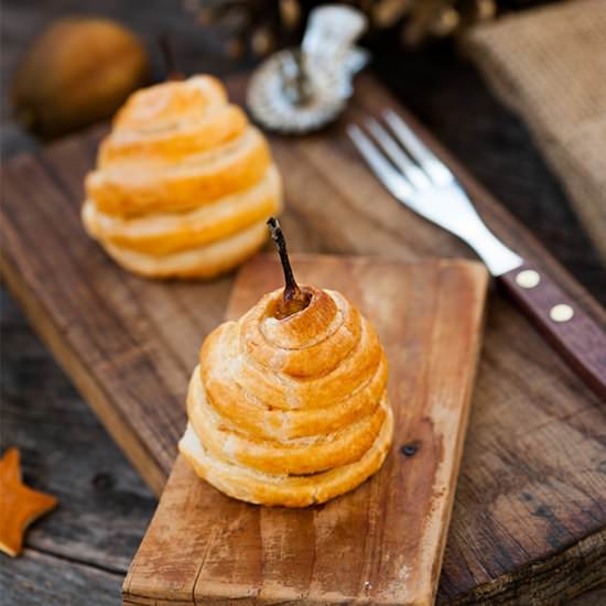 Pears Baked in Pastry